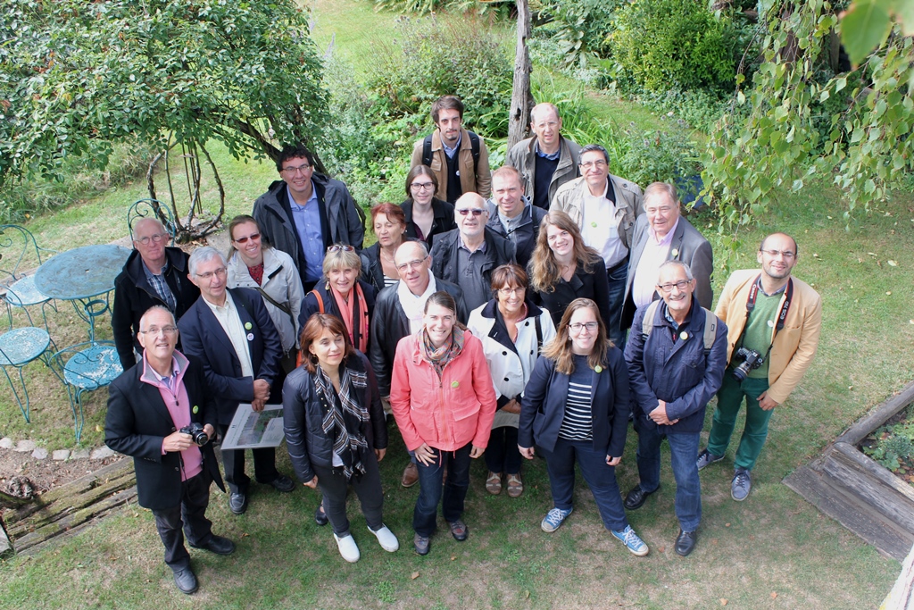 Les laurats et membres du jury du concours Jardiner Autrement 2015 en voyage en Alsace © SNHF