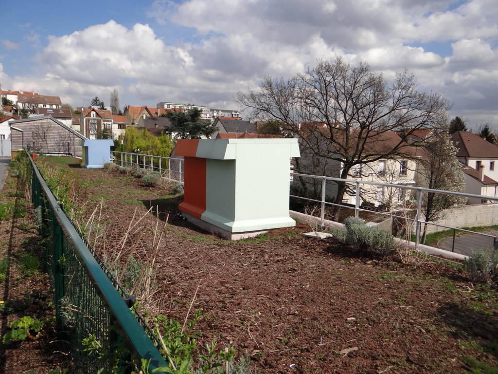 La toiture jardin de l'école des Boutours © Gilles Carcassès
