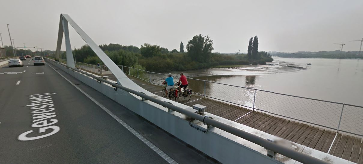 Les rives de l'Escaut près d'Anvers - Google.fr/maps